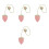 4Pièces Décorations Pendantes Crochet Rose Pour Rétro 3