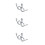 3Pièces Ressorts Acier Chromé Confort Et Absorption 8