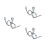3Pièces Ressorts Acier Chromé Confort Et Absorption 4