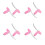 8Pz Leve Bici Rosa Compatibili Multimodello Resistenti 6