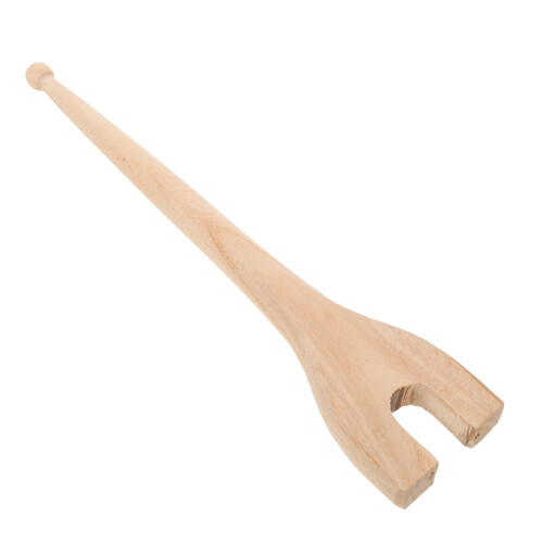 2Pièces Bâtons De Jonglage En Bois Beige Pour Et Spectacle 1