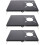 3Pièces Table Extérieur Pliable Camping Acier Compact Noir 8
