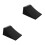 2Pcs Portable Black Rubber Wheel Chocks for Car Parking 5