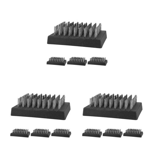 12Pièces Bbq Acier Brossage Profond Grille Barbecue 2