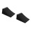 2Pcs Portable Black Rubber Wheel Chocks for Car Parking 4