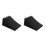 2Pcs Portable Black Rubber Wheel Chocks for Car Parking 7