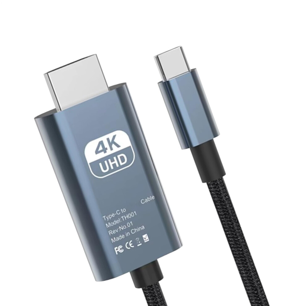 Usb C To Hdtv Adapter 4K60hz Usbc To Hdmi Video Cable For Laptop Monitor Tv Projector Conference Room Classroom 9426802576009