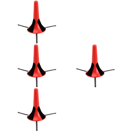 4Pièces Support Instrument Vent Rouge Détachable Portable Antirayure 2