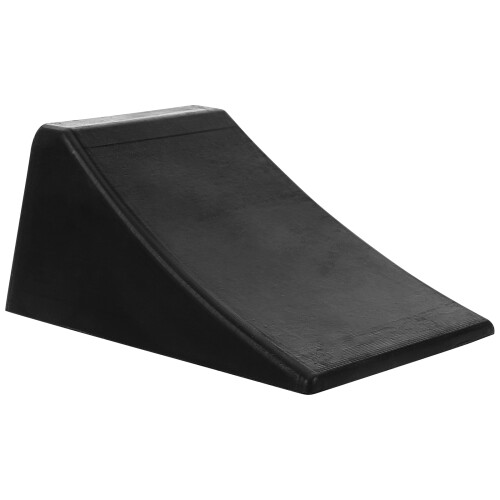 2Pcs Portable Black Rubber Wheel Chocks for Car Parking 1