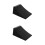 2Pcs Portable Black Rubber Wheel Chocks for Car Parking 10