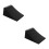 2Pcs Portable Black Rubber Wheel Chocks for Car Parking 6