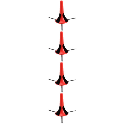 4Pièces Support Instrument Vent Rouge Détachable Portable Antirayure 1