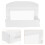 80Pièces Boîtes À Gâteaux En Papier Fenêtre Rectangulaire 10