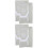 2Paires Manchons De Genou Sport Compression Souple Durable 5