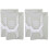 2Paires Manchons De Genou Sport Compression Souple Durable 2