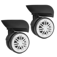 1 Pair Heavy Duty Luggage Wheel Replacement Trolley-W160