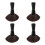 4Pcs Coffee Makeup Brushes Set Powder Blush Foundation Cleaning 9