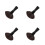 4Pcs Coffee Makeup Brushes Set Powder Blush Foundation Cleaning 10