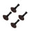 4Pcs Coffee Makeup Brushes Set Powder Blush Foundation Cleaning 5