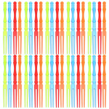200St Plastic Mini Fruitvorkjes Prong Voor Feest En Tuinfeest