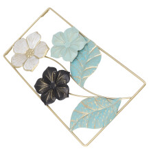 Nordic Style Metal Flower Wall Decor for Living Room, Wall Mounted