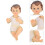 4St Resin Baby Beeldjes Multi Kleur Kerstversiering 11