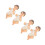 4St Resin Baby Beeldjes Multi Kleur Kerstversiering 5