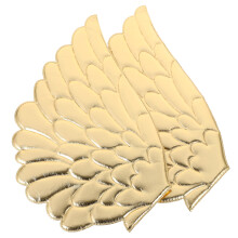 8Paren Duurzame Stoffen Angel Patch Met Gouden Vleugels Voor Decoratie