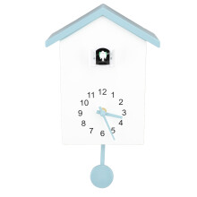 Cuckoo Clock With Bird Sounds, Cuckoo Bird Voices Call Design Clock Pendulum For Wall Art Home Decoration, Modern Cuckoo Clock With Silent Movement