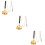 3Pièces Cloche De Prière En Multiusage Portable Pour 11