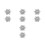 8St Afneembare Stervorm Knopbezetting Blouse En 5