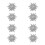 8St Afneembare Stervorm Knopbezetting Blouse En 4