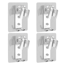 12St Lijm Douchekophouder, Verstelbaar, Aluminium,