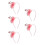 5Pz Fasce Glitterate Rosa Per Festa E 9