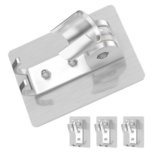 12St Lijm Douchekophouder, Verstelbaar, Aluminium, 1