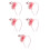 5Pz Fasce Glitterate Rosa Per Festa E 8