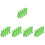 20St Kinderspeelgoed Clockwork Wind Up Speelgoed Groen Plastic 7