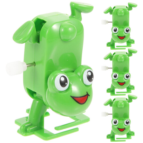 20St Kinderspeelgoed Clockwork Wind Up Speelgoed Groen Plastic 2