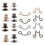 12Sets Verstelbare Taille Extender Jeans Knopen Set Stevige Kwaliteit 10