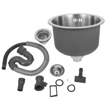 1Set Ruimtebesparende Mini Spoelbak Van Rvs Voor Camping En Van