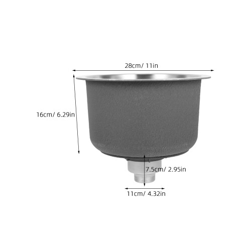 1Set Ruimtebesparende Mini Spoelbak Van Rvs Voor Camping En Van 2