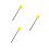 3St Felgele Plastic Gingertip Pointers Voor Feest, Les En 6