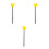 3St Felgele Plastic Gingertip Pointers Voor Feest, Les En 7