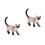 2St Siamese Kat Model Plastic Speelgoed Kinder Cognitief Meerkleurig 4