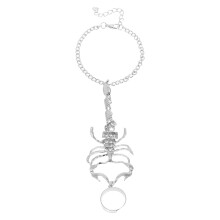 4St Punk Schorpioen Ring Armband Hand Ketting Dames