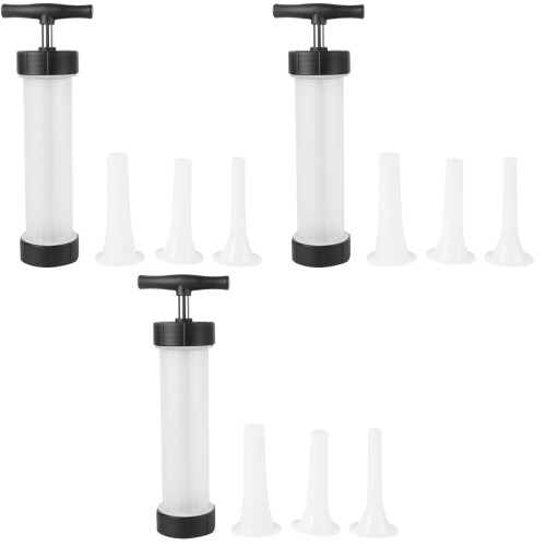 3Sets Voedselveilige Witte Worstenvuller Plastic Tool Voor Worstmaken 2