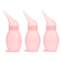 15St Babypoetser Zuiger Roze - Zachte Siliconen Neusaspirator