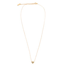 Gold Plated Necklace for Women, Engraved Letter Necklace with Fashionable Pendant Aesthetic, Heart Initial Necklace Hypoallergenic Adjustable Chain