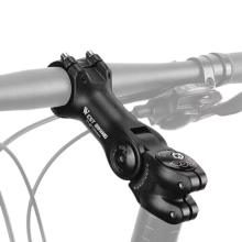 Potencia de bicicleta con ángulo ajustable, fabricada en aleación de aluminio duradera y de alta resistencia para una compatibilidad universal y