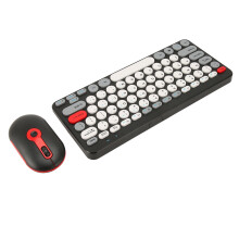 Compact & Stylish Wireless Keyboard Mouse Set - Black Ergonomic Design